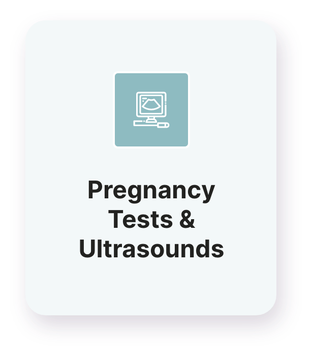 Pregancy Tests & Ultrasounds Card
